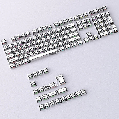 Comic Manga White Dual Legends Shinethrough Cherry Keycaps