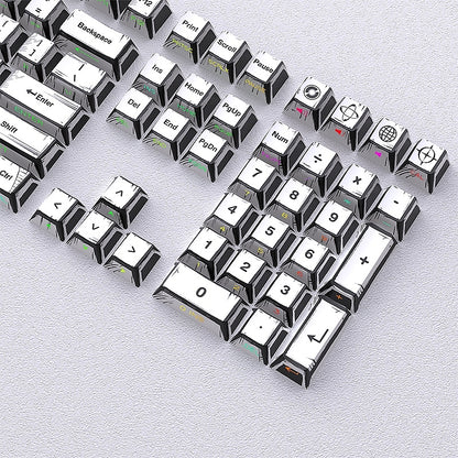 Comic Manga White Dual Legends Shinethrough Cherry Keycaps