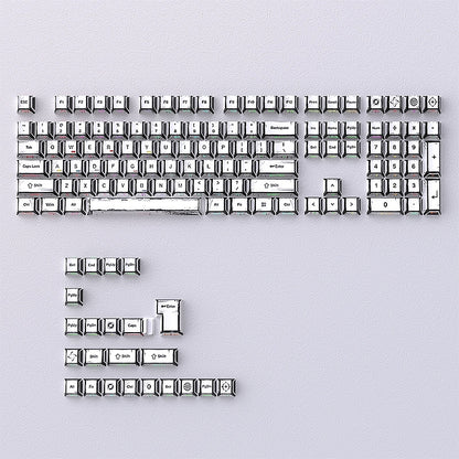 Comic Manga White Dual Legends Shinethrough Cherry Keycaps