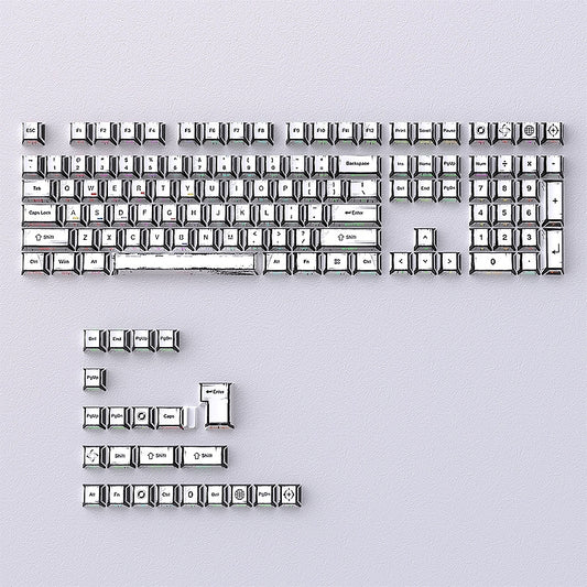 Comic Manga White Dual Legends Shinethrough Cherry Keycaps