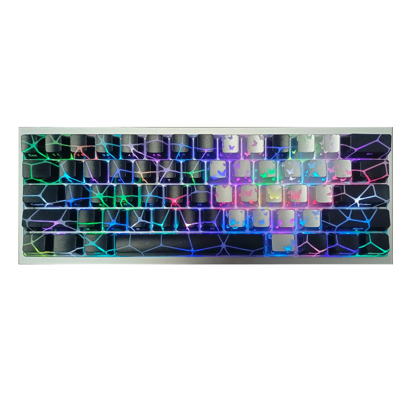 XVX Twilight Butterfly Tangle Pattern IMD TECH Shinethrough OEM Keycaps
