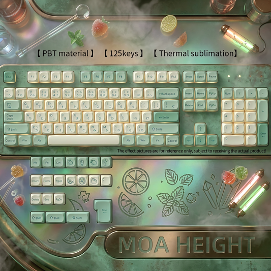 Snow Japanese Moa Profile PBT Keycaps