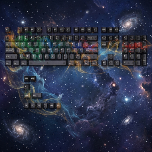 Interstellar Galaxy Matte Translucent Cherry Keycaps