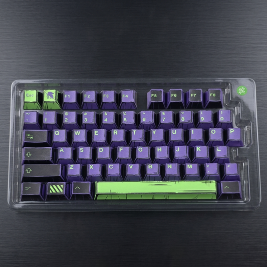 Unit 1 EVA Comic Manga Style Cherry PBT Extended Keycaps