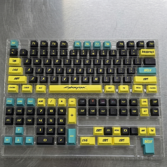 Cyberpunk Dual Legends Quality Side Backlit Cherry PBT Keycaps