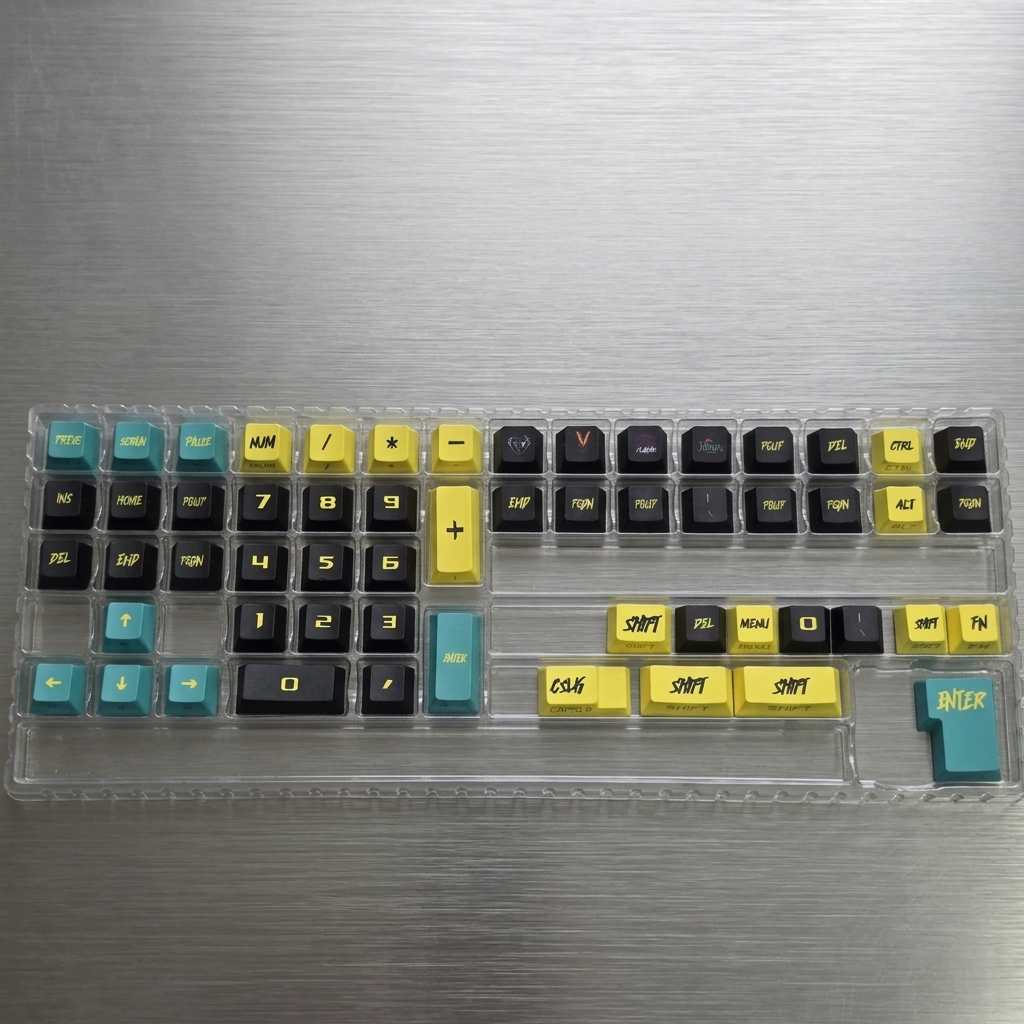 Cyberpunk Dual Legends Quality Side Backlit Cherry PBT Keycaps