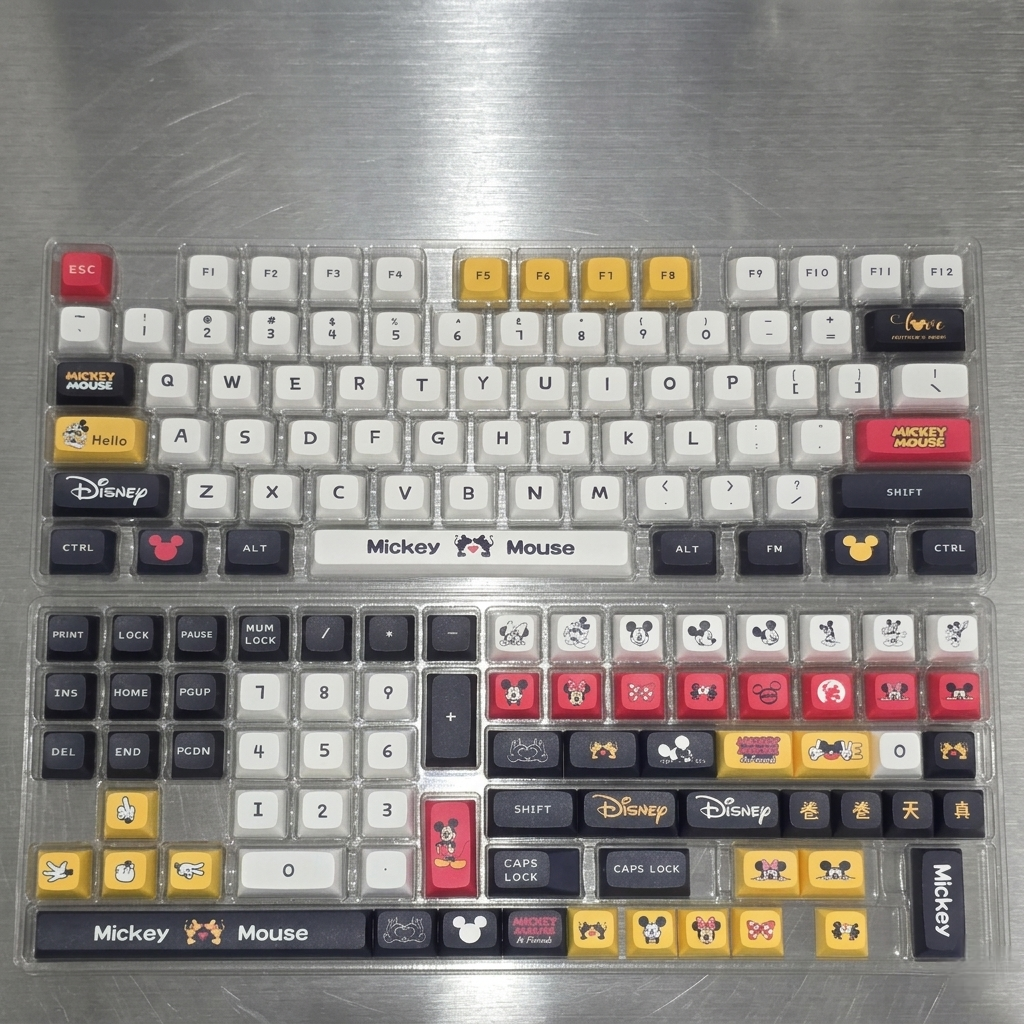 Mickey Mouse XDA PBT Keycaps