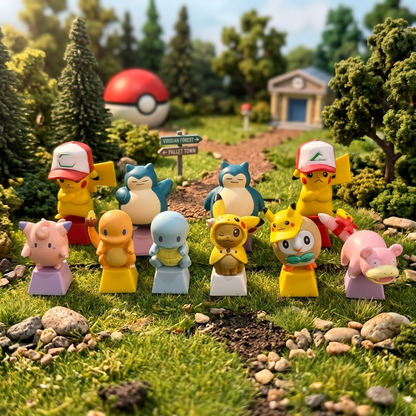 Pokemon Trainer Series Artisan Keycaps