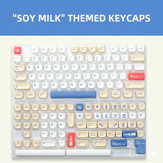 Soy Milk Moa PBT Keycaps
