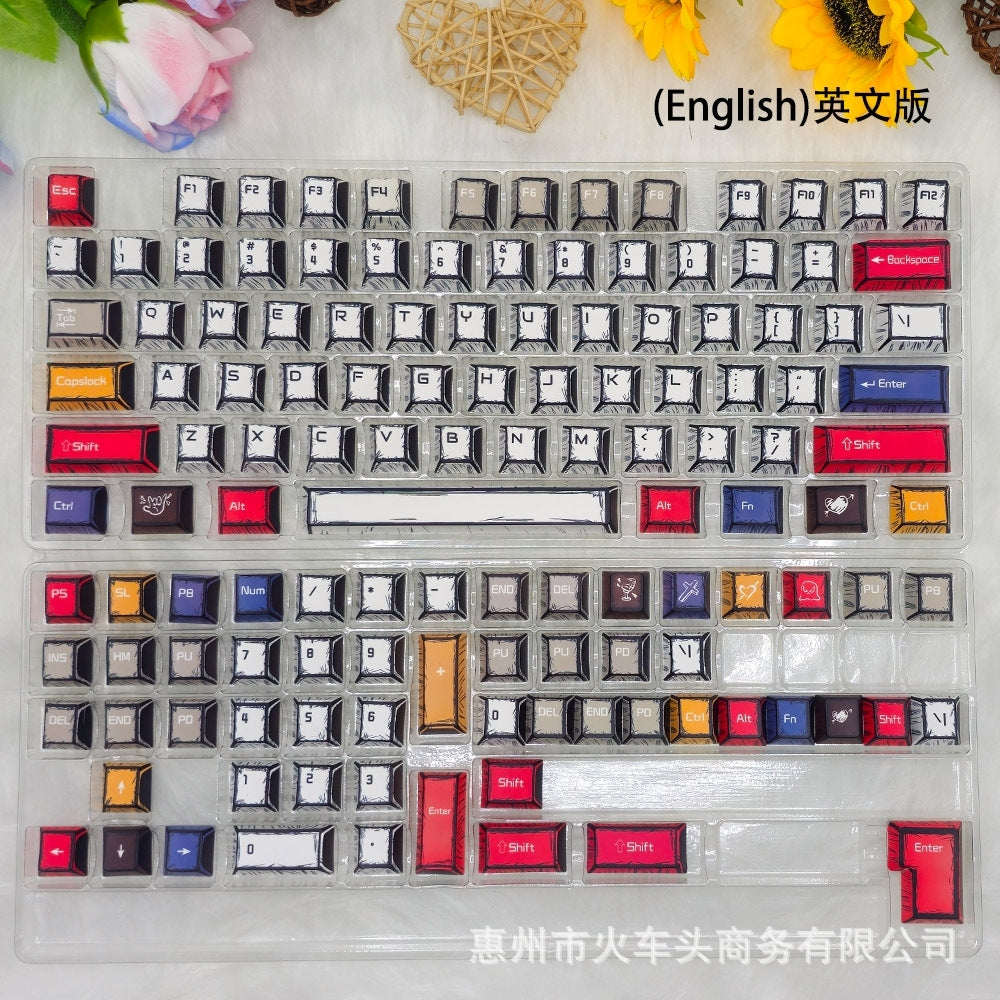Comic Manga Lightning 2 Colors Cherry PBT Keycaps