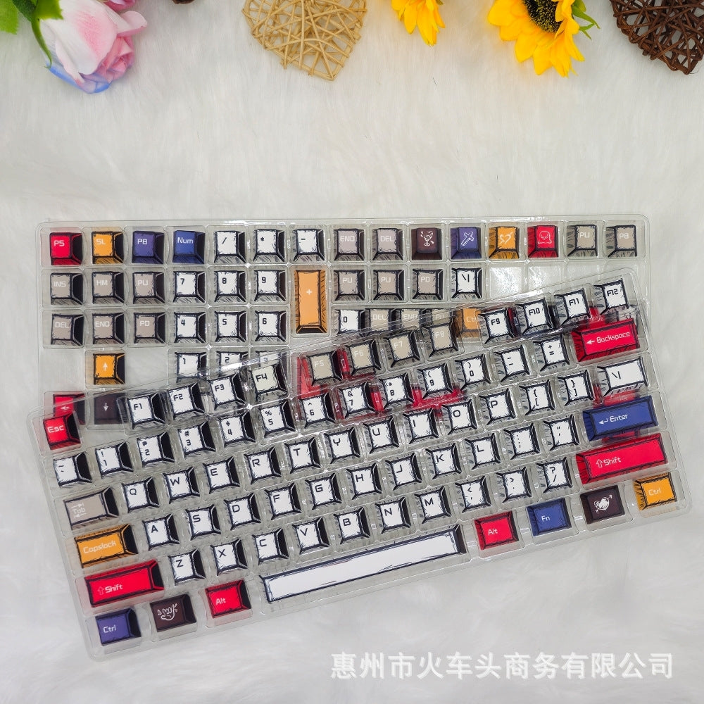 Comic Manga Lightning 2 Colors Cherry PBT Keycaps