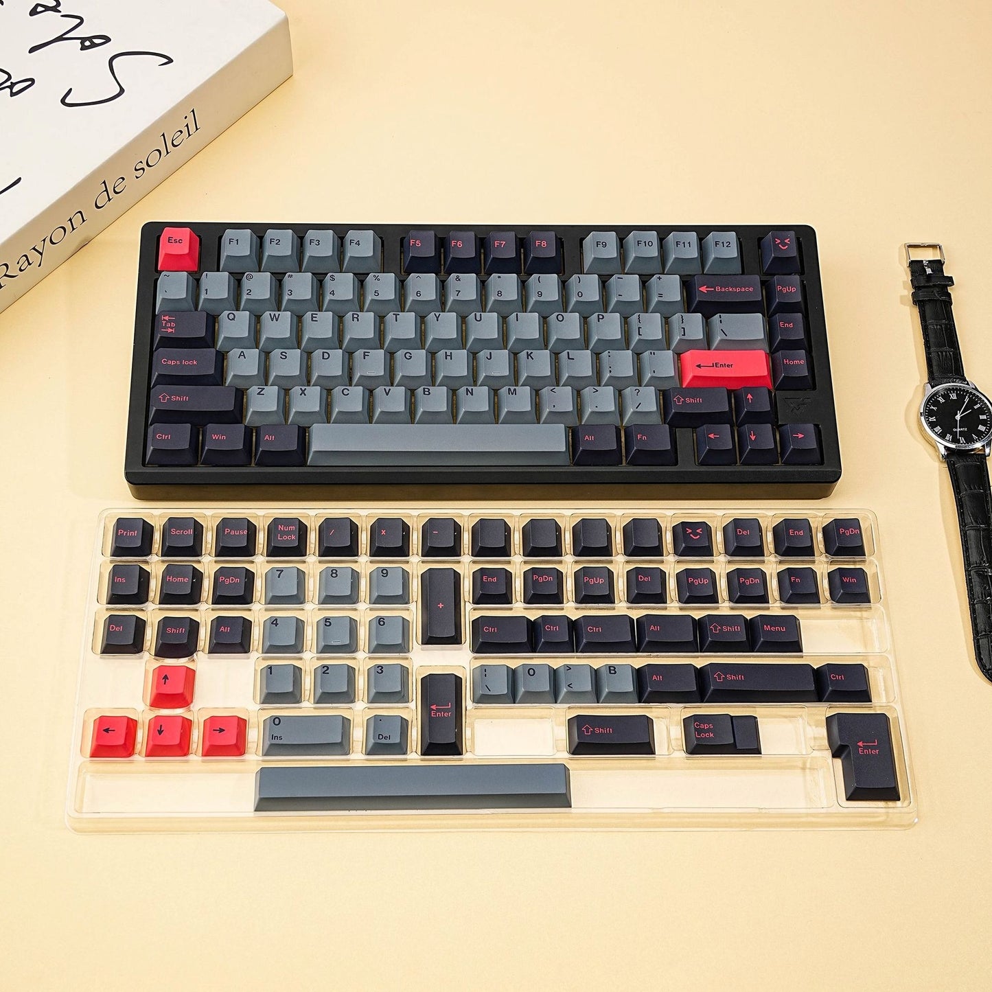 8008 Inspired Thick Cherry PBT Keycaps