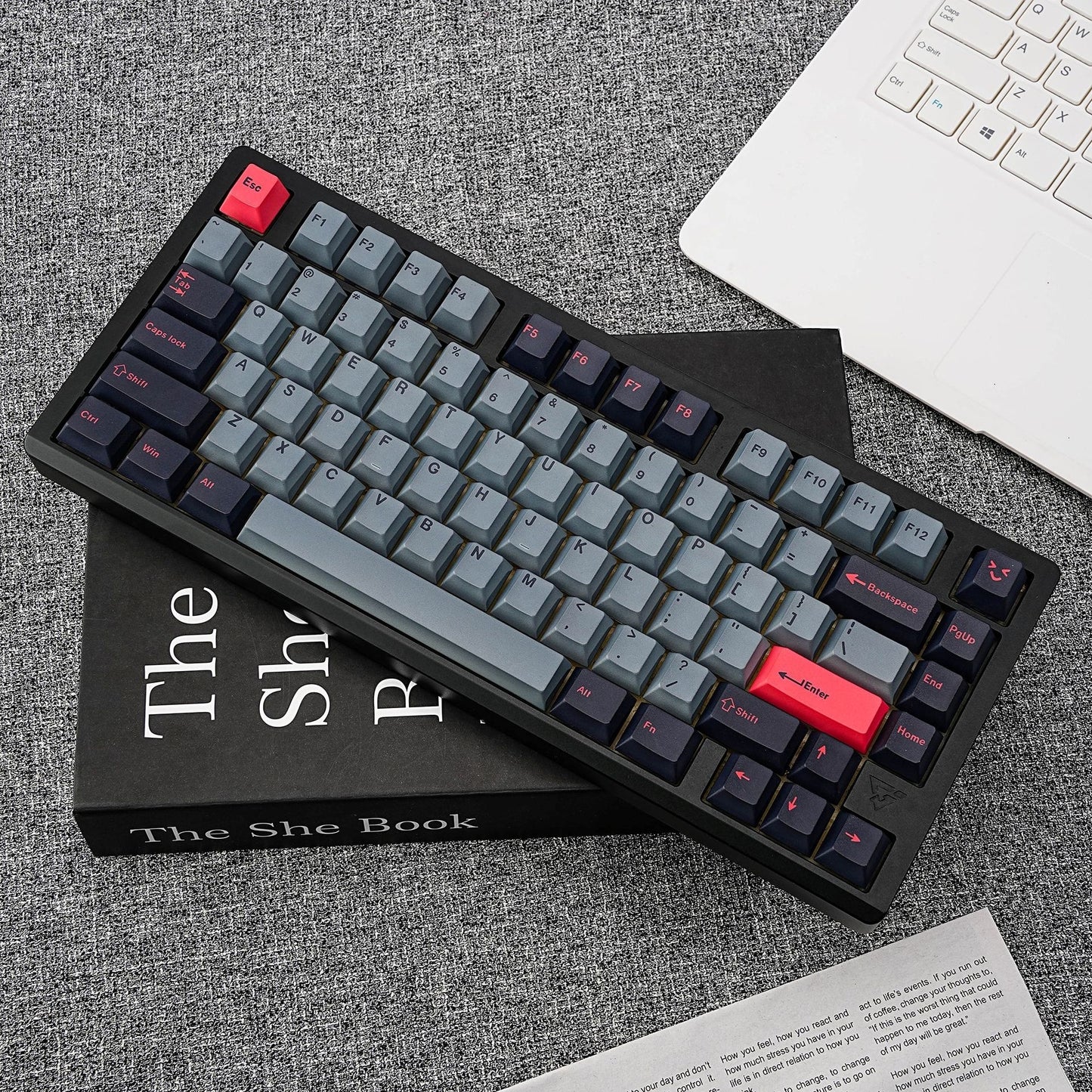 8008 Inspired Thick Cherry PBT Keycaps