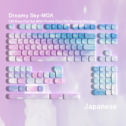 Dreamy Sky Moa PBT Keycaps