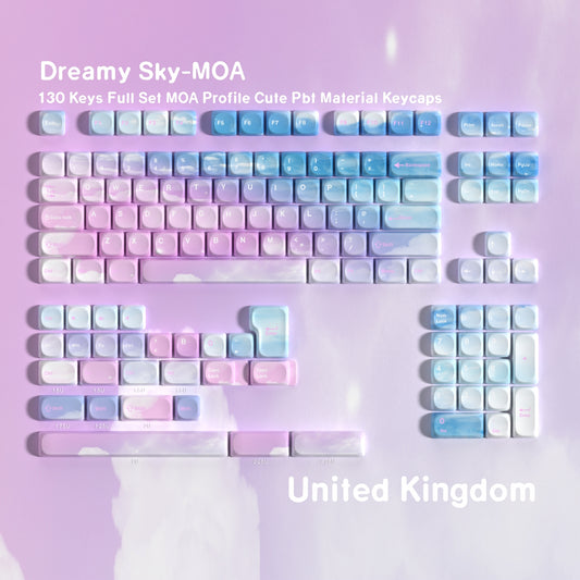 Dreamy Sky Moa PBT Keycaps