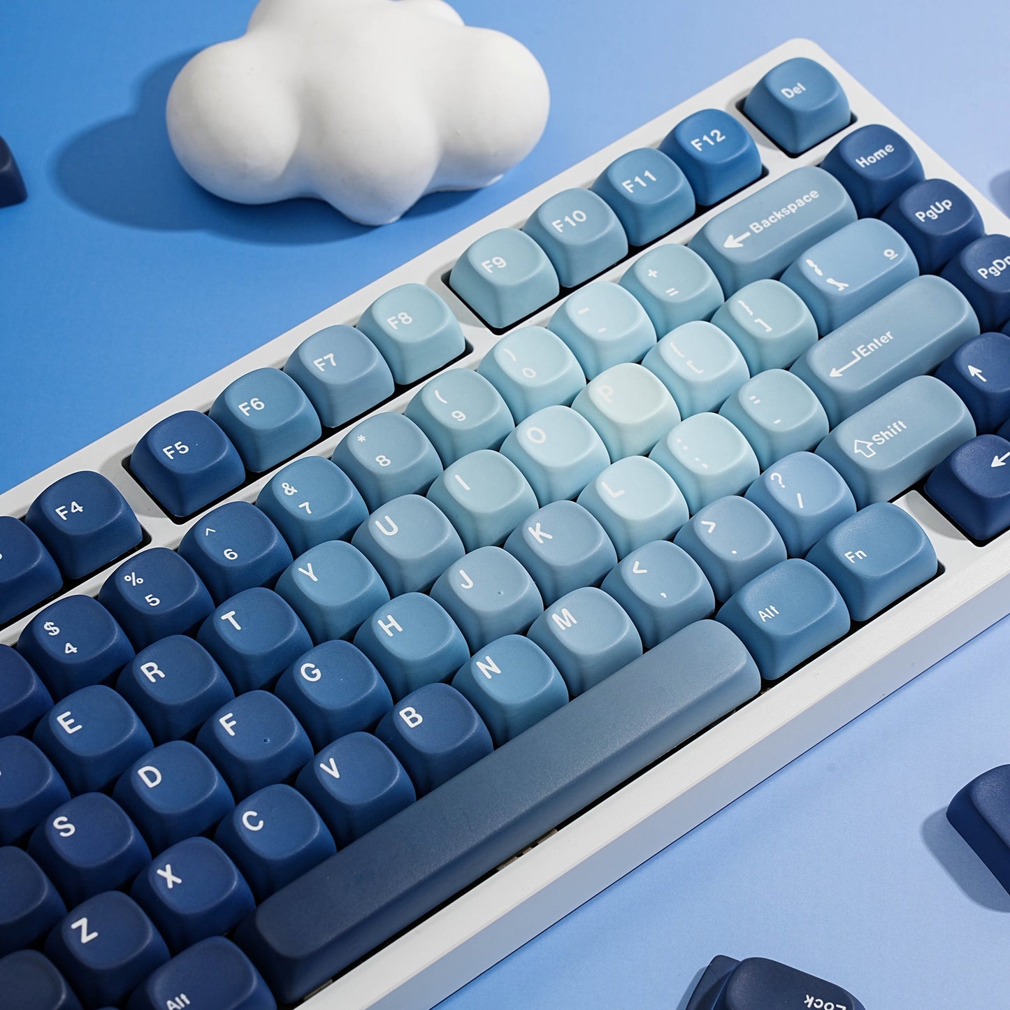 Ocean Heart Moa PBT Keycaps