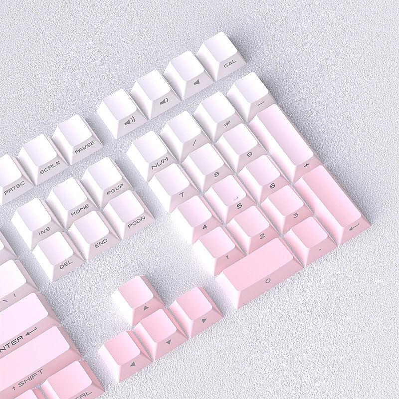 Sakura Pink Gradient Backlit Cherry PBT Keycaps