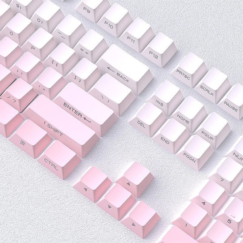 Sakura Pink Gradient Backlit Cherry PBT Keycaps