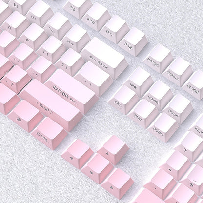 Sakura Pink Gradient Backlit Cherry PBT Keycaps