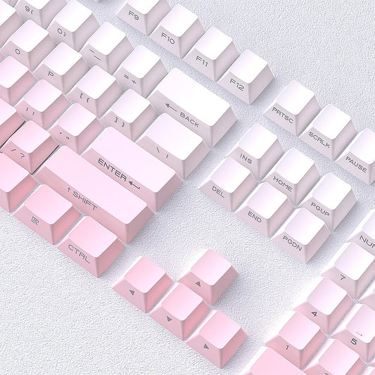 Sakura Pink Gradient Backlit Cherry PBT Keycaps