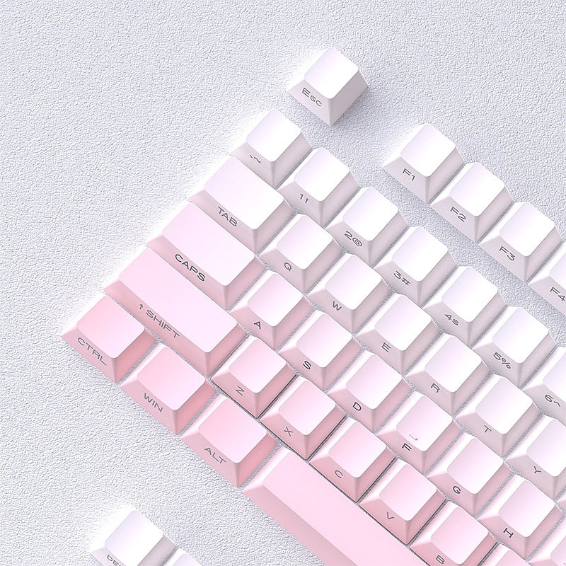 Sakura Pink Gradient Backlit Cherry PBT Keycaps