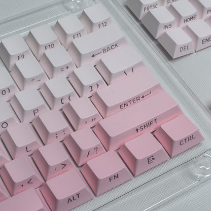 Sakura Pink Gradient Backlit Cherry PBT Keycaps