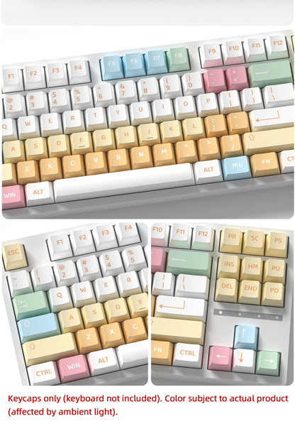Sugar Macaron Cherry PBT Keycaps