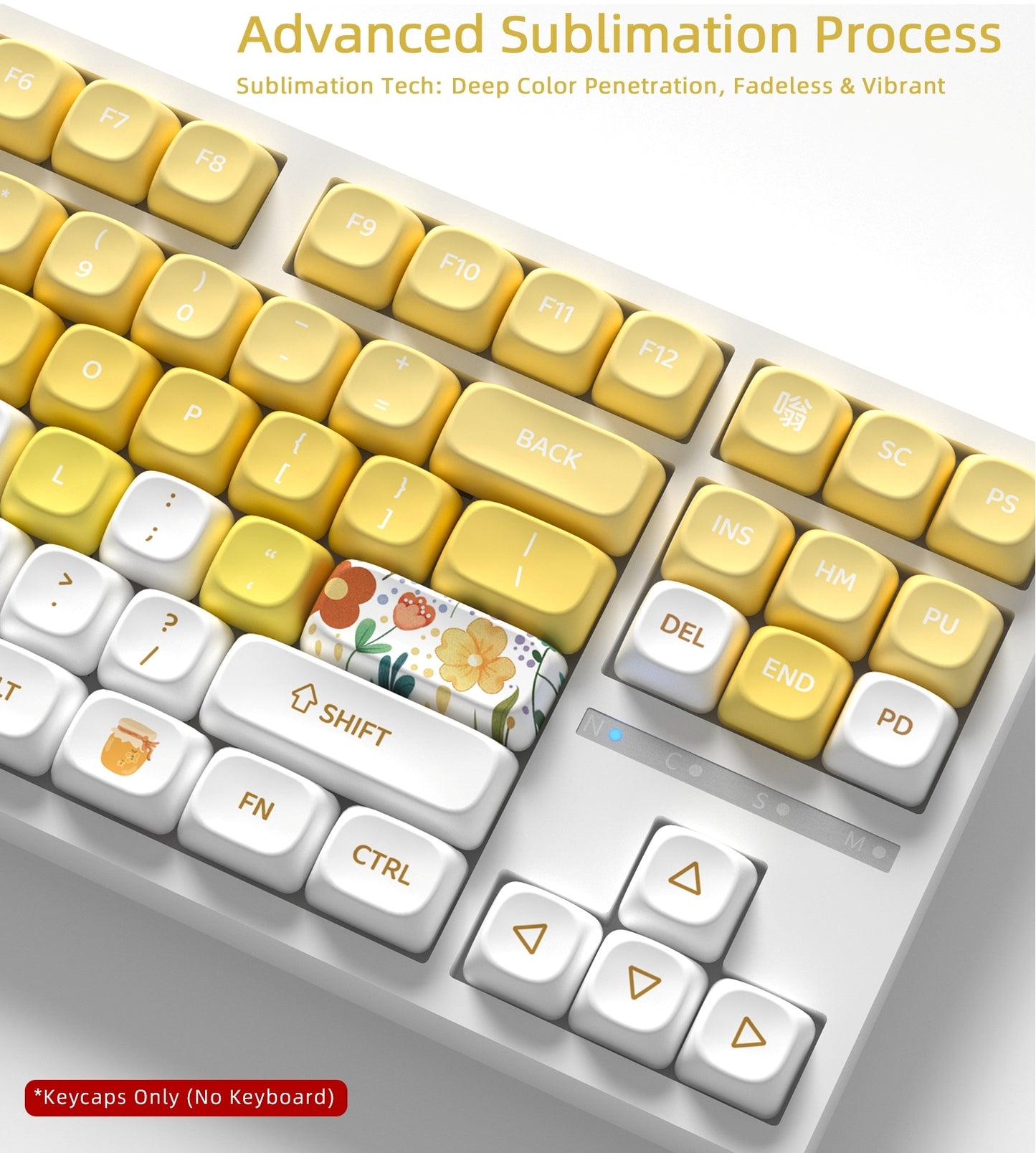 Little Honey MOA PBT Keycaps