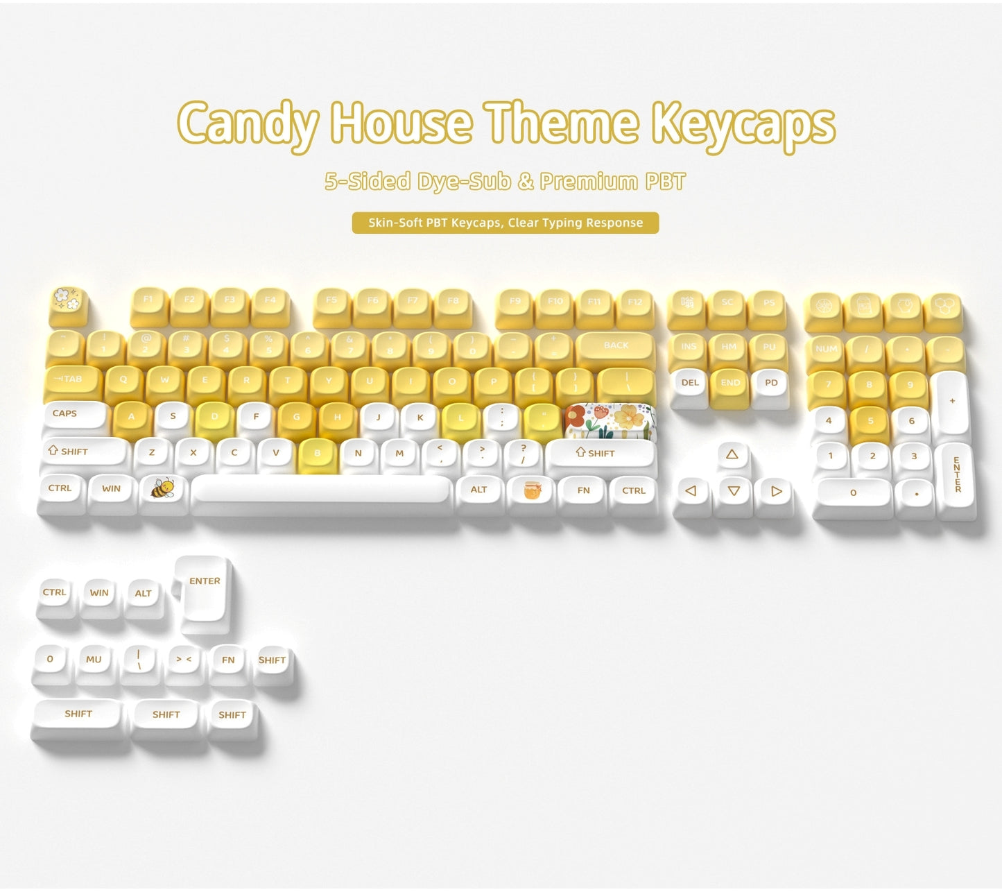 Little Honey MOA PBT Keycaps