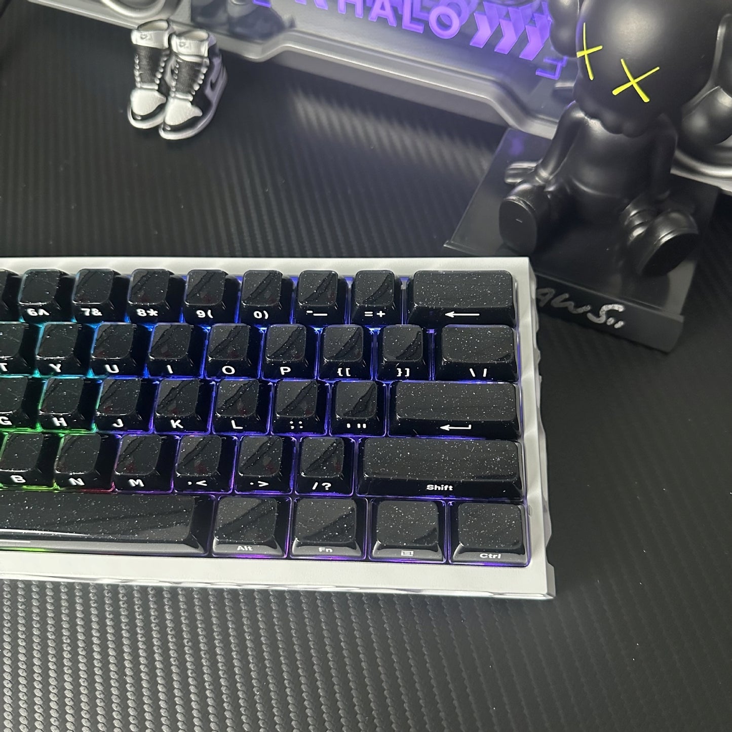 Glitter Noir Crystal MDA Keycaps