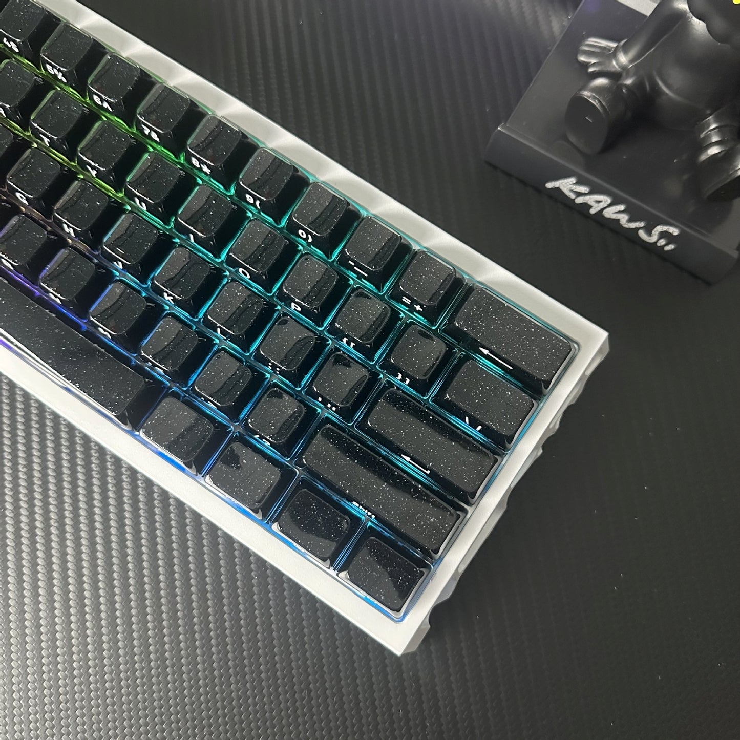Glitter Noir Crystal MDA Keycaps