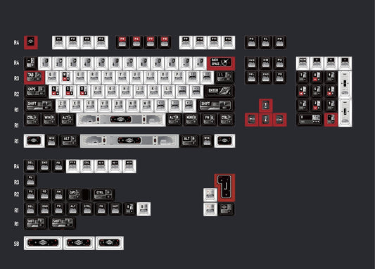 Deep Space Interstellar Cherry PBT Keycaps