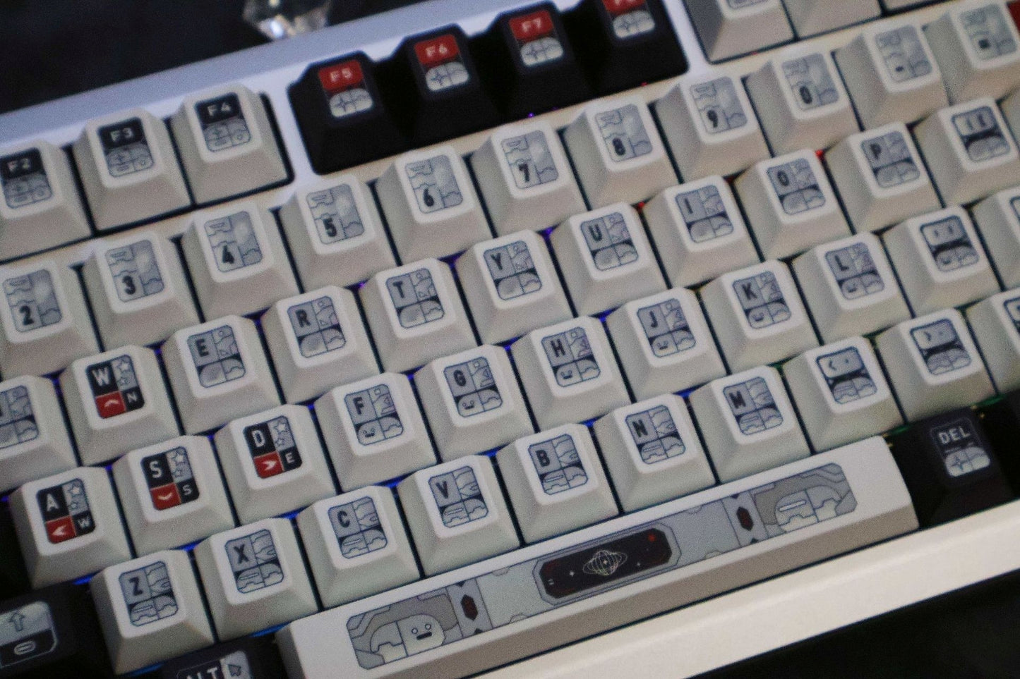 Deep Space Interstellar Cherry PBT Keycaps