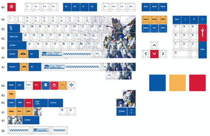 Gundam V3 Cherry PBT Keycaps