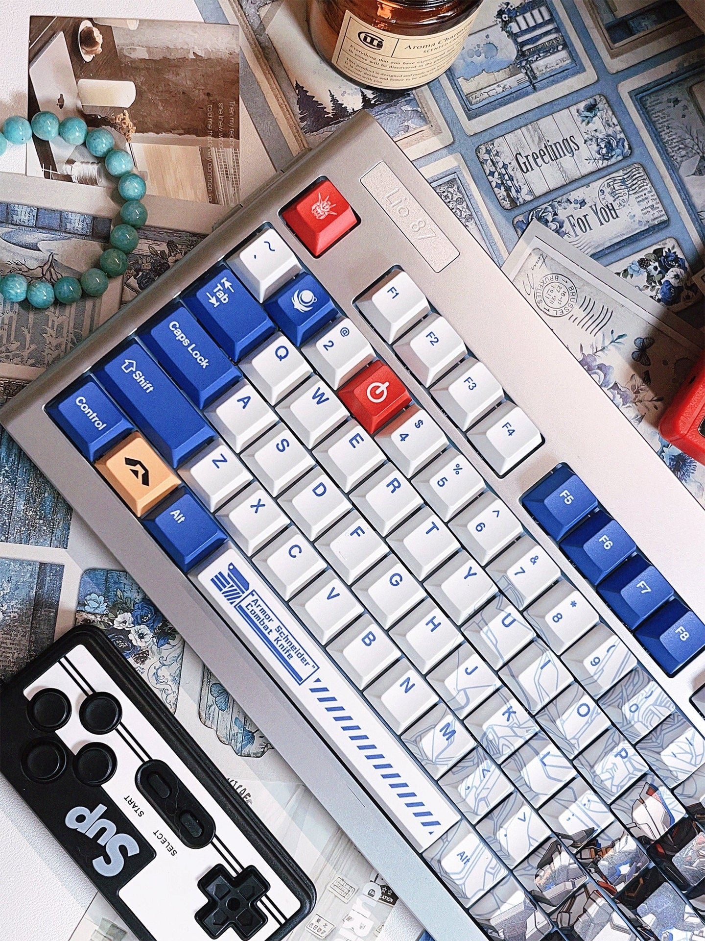 Gundam V3 Cherry PBT Keycaps