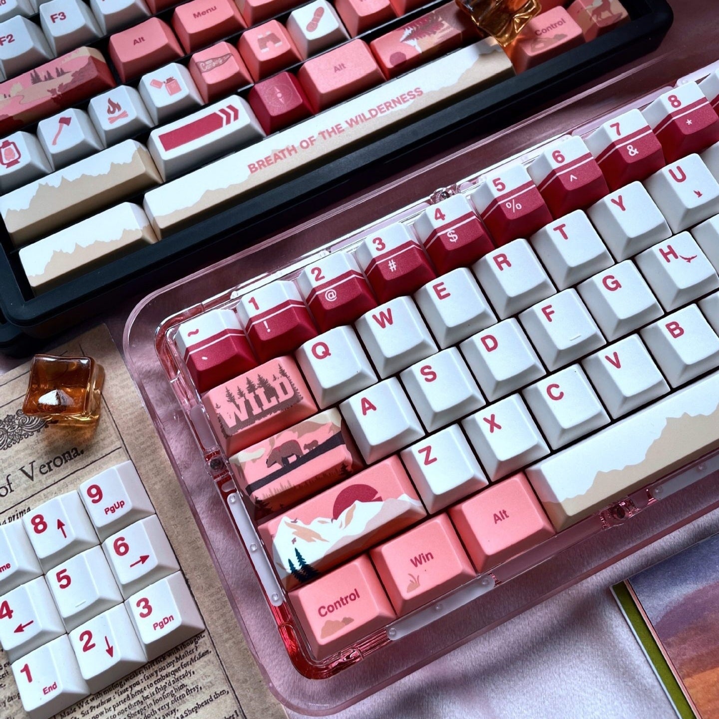 Twilight Wilderness Cherry PBT Keycaps