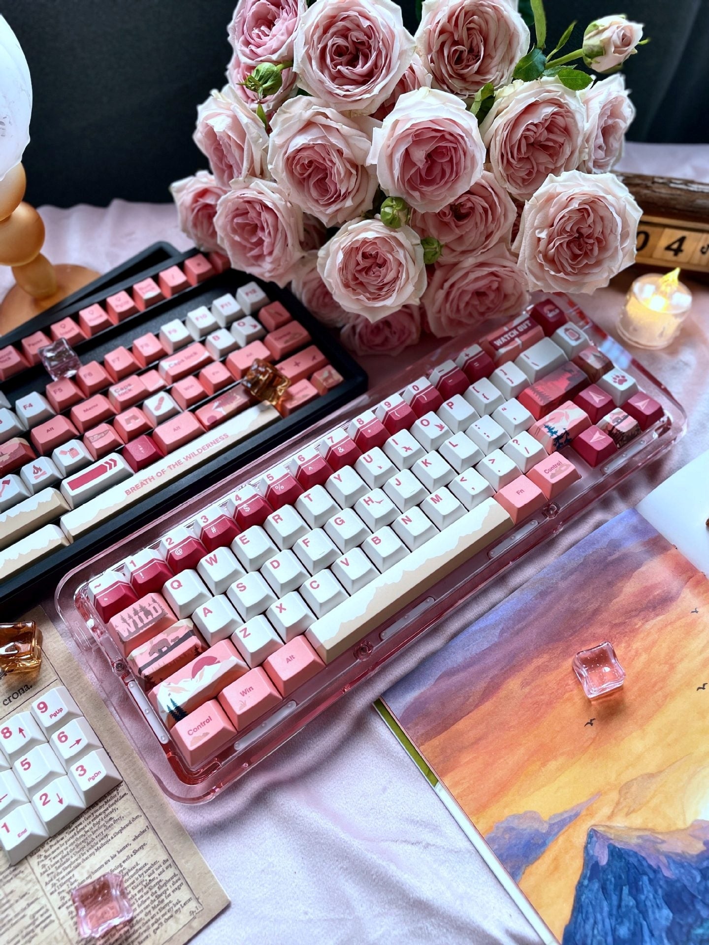 Twilight Wilderness Cherry PBT Keycaps
