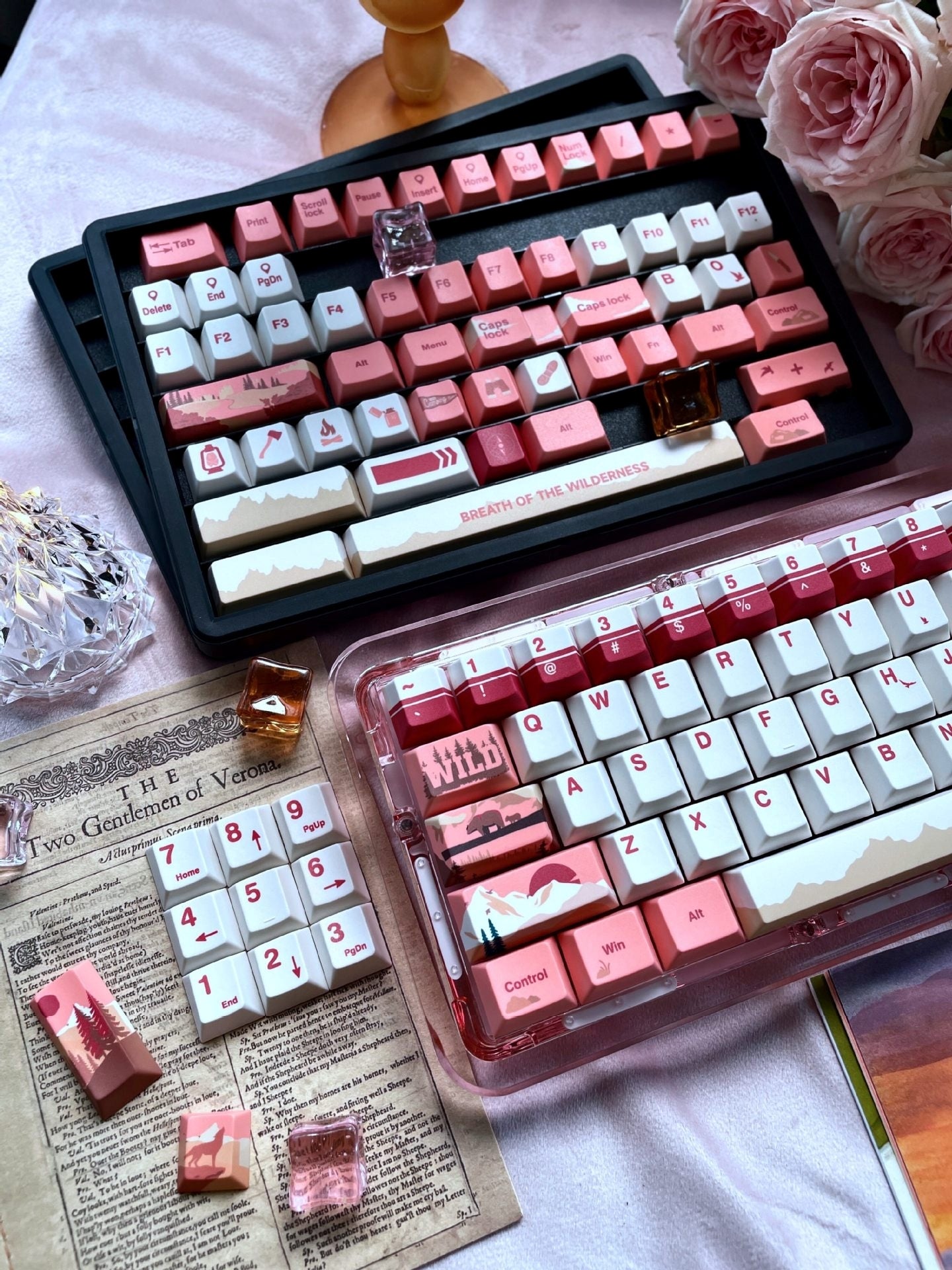 Twilight Wilderness Cherry PBT Keycaps