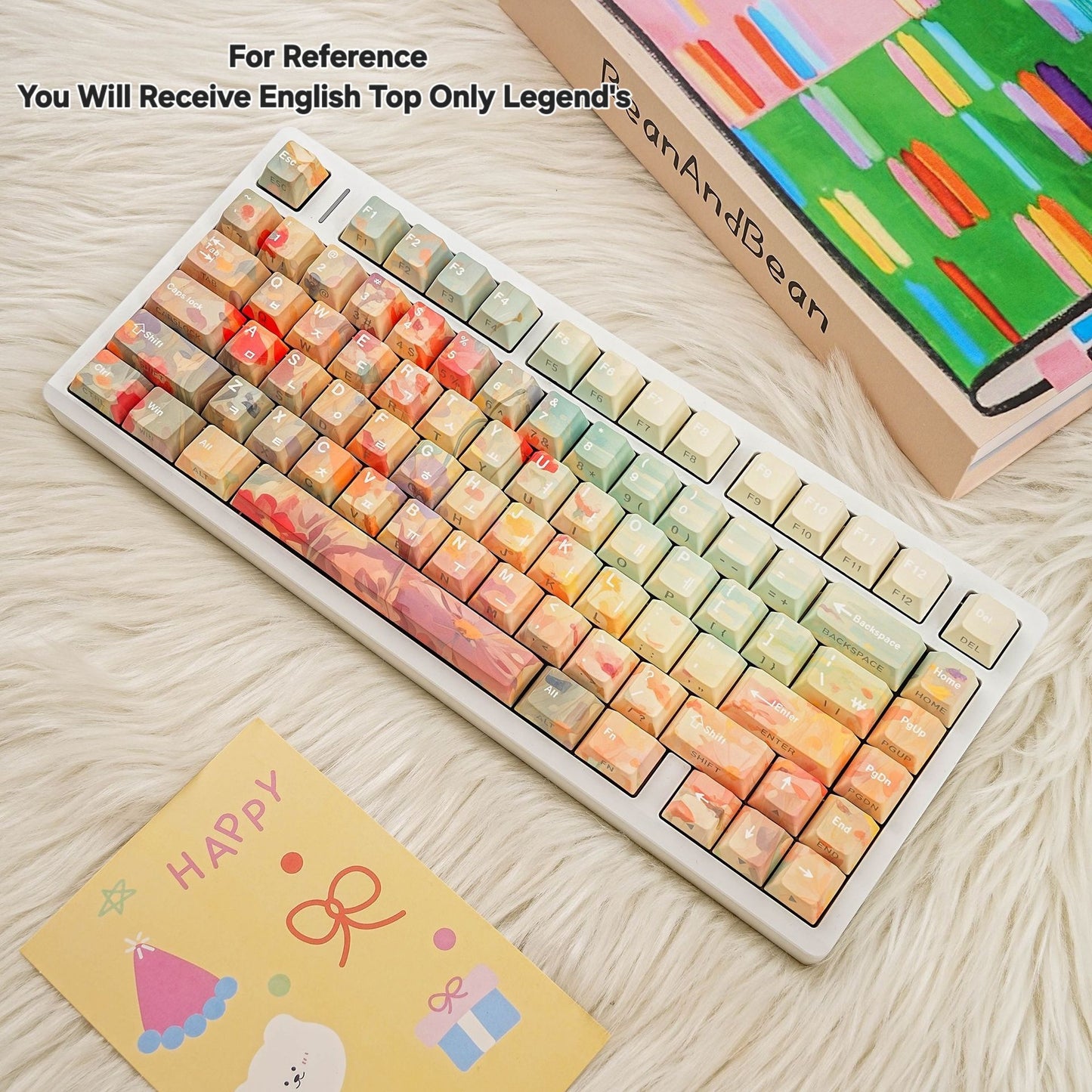 Ghibli Flower Dual Legends Cherry Backlit Keycaps