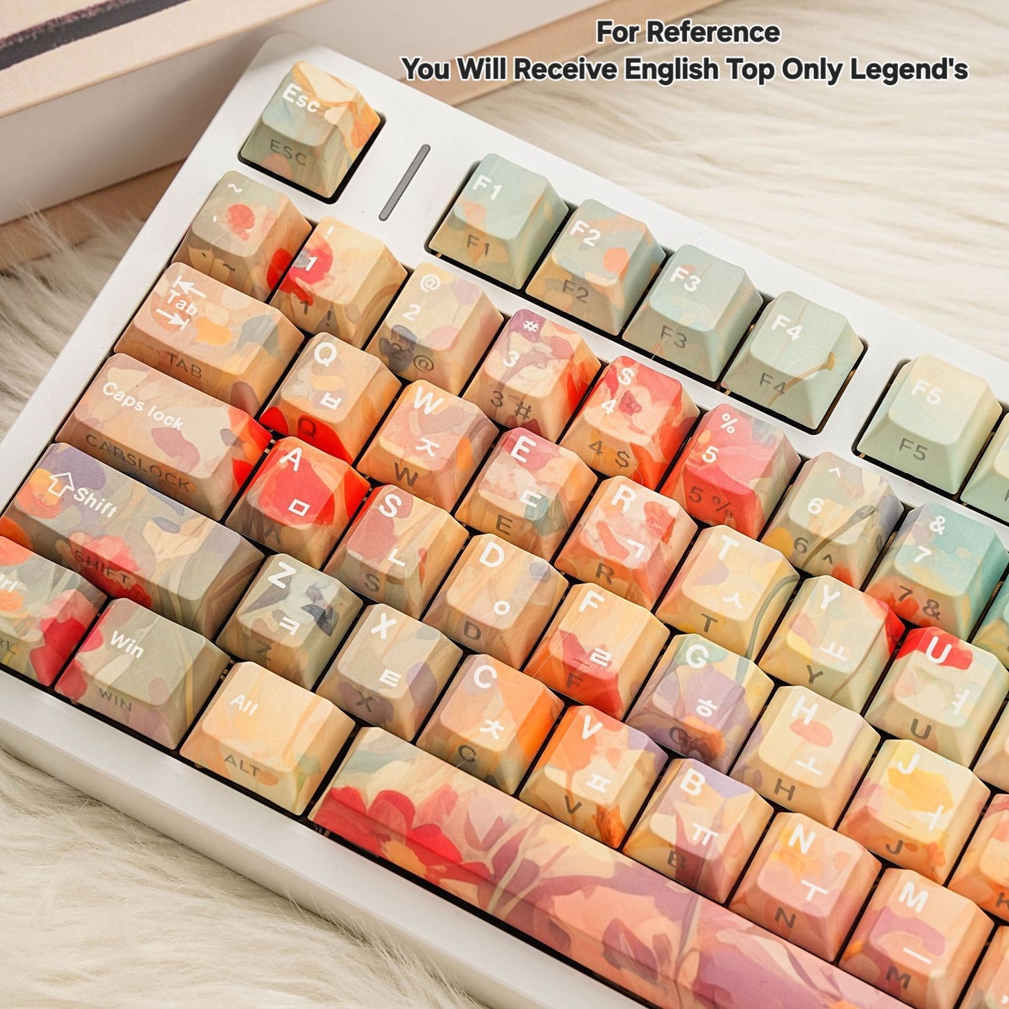 Ghibli Flower Dual Legends Cherry Backlit Keycaps