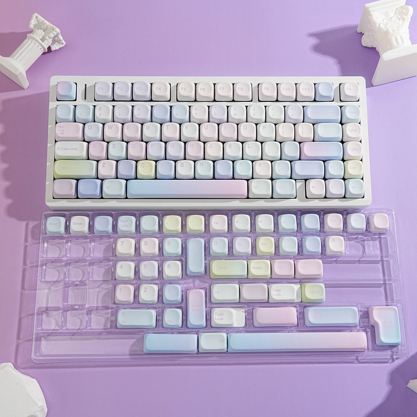 Pastel Bubble MOA PBT Keycaps
