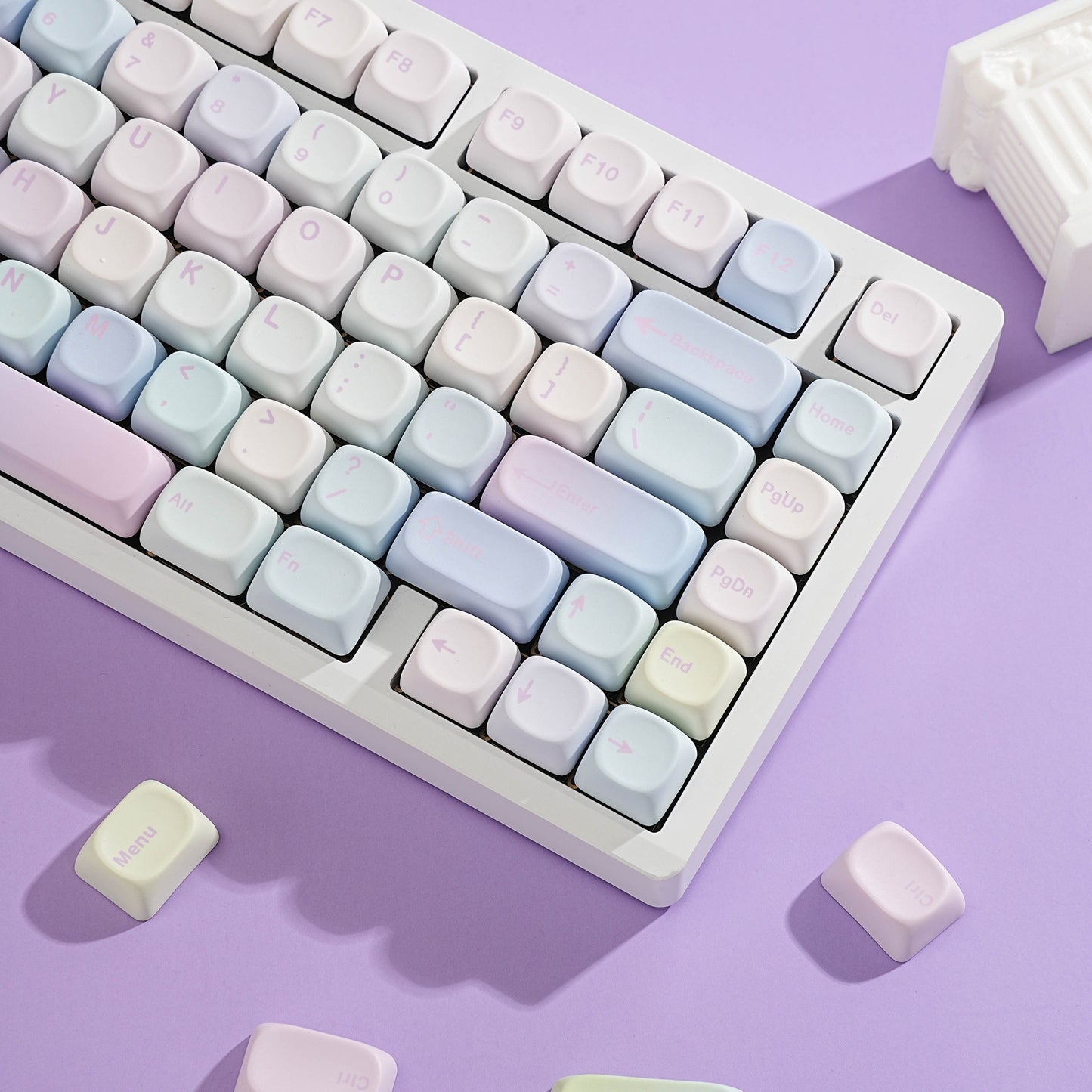 Pastel Bubble MOA PBT Keycaps
