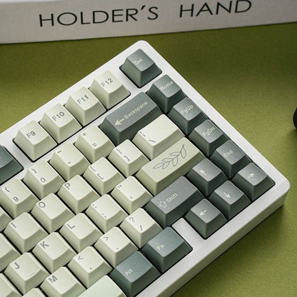 Botanical Garden Inspired 1.7mm Thick Japanese English PBT Keycaps