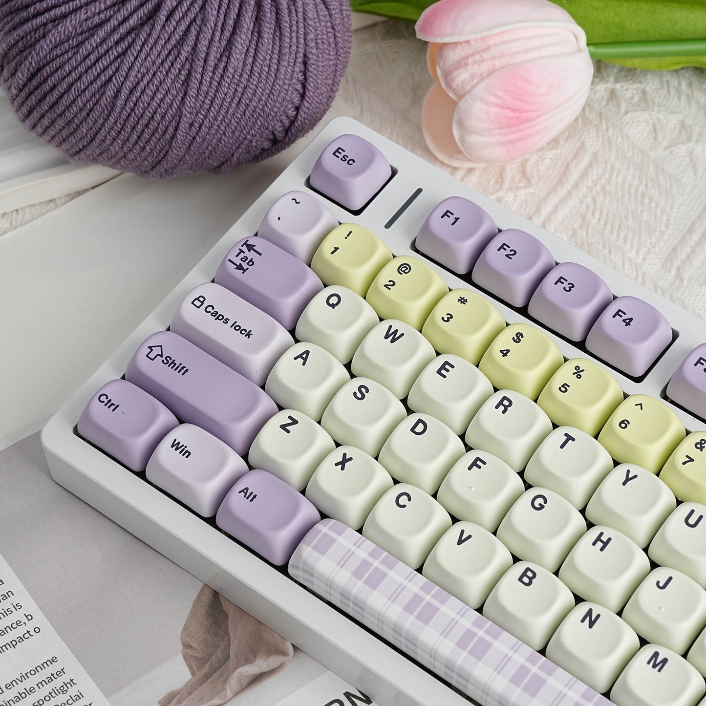 Taro Paste MOA PBT Keycaps
