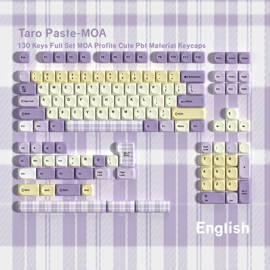 Taro Paste MOA PBT Keycaps