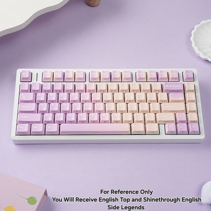 Taro Paste Dual Legends Cherry Backlit Keycaps