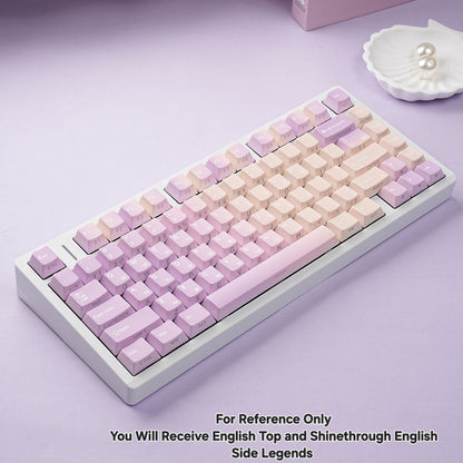 Taro Paste Dual Legends Cherry Backlit Keycaps