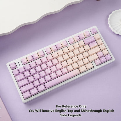Taro Paste Dual Legends Cherry Backlit Keycaps
