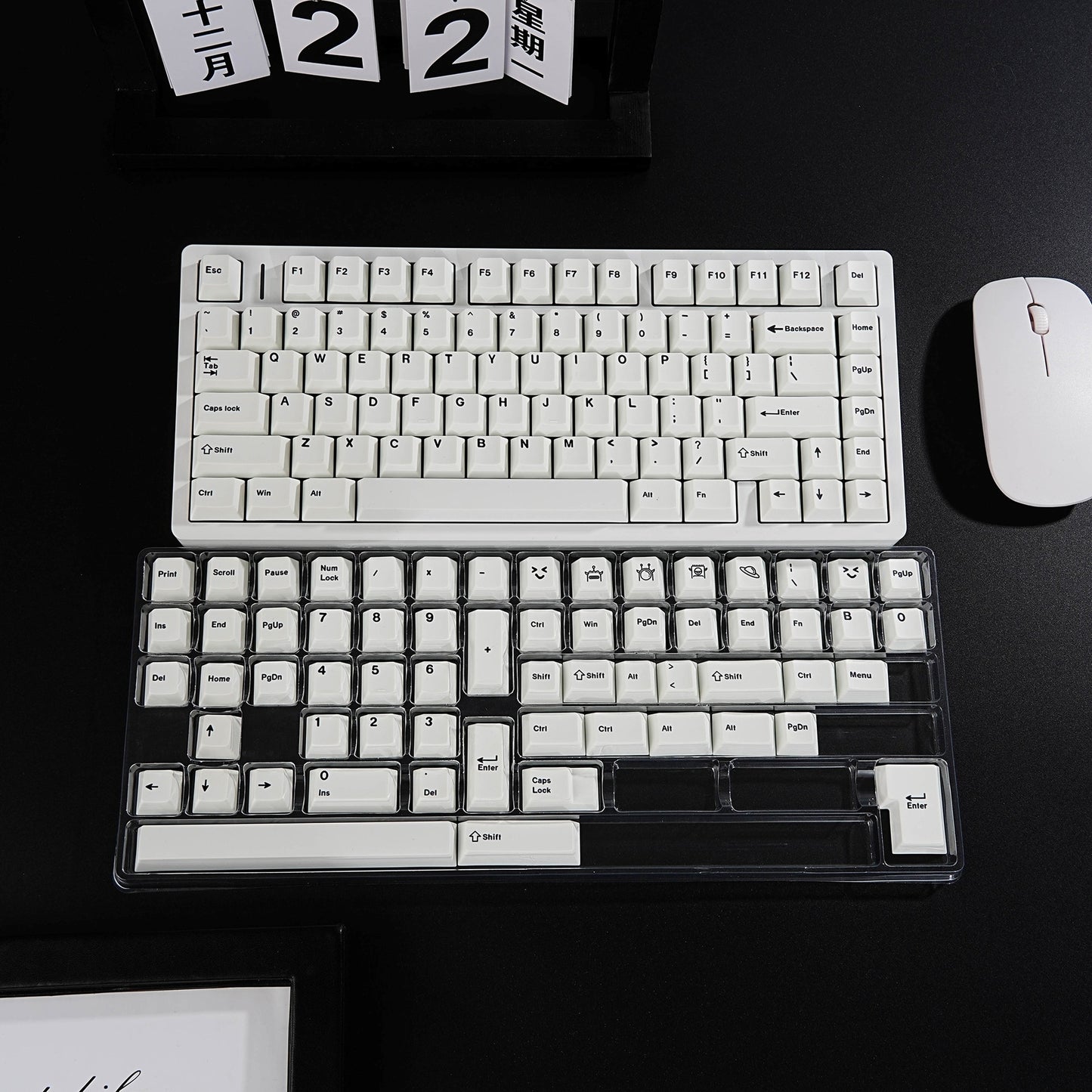 BOW Arctic 1.7mm Thick Japanese English PBT Keycaps