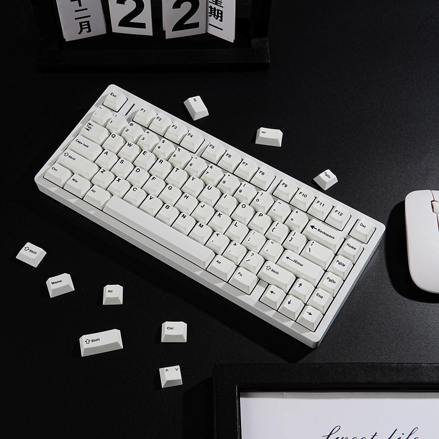 BOW Arctic 1.7mm Thick Japanese English PBT Keycaps